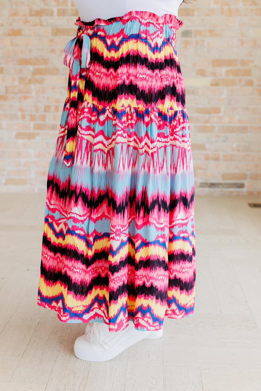 Watch Me Twirl Abstract Skirt