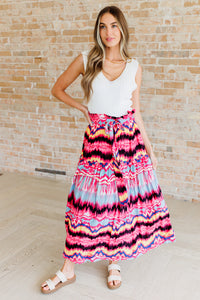 Watch Me Twirl Abstract Skirt