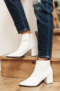 Amari Ankle Boots in White