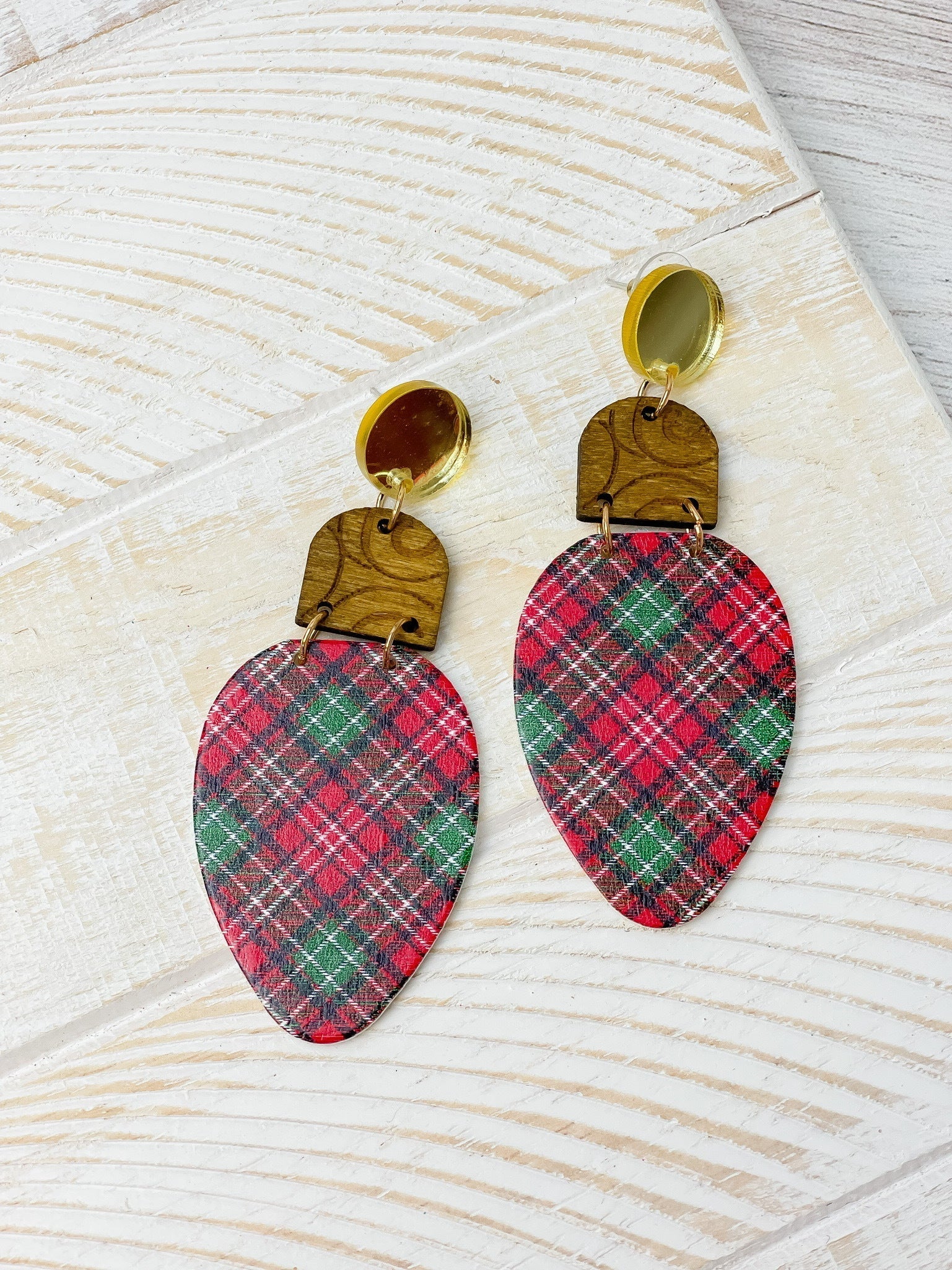 PREORDER: Christmas Light Dangle Earrings in Three Colors