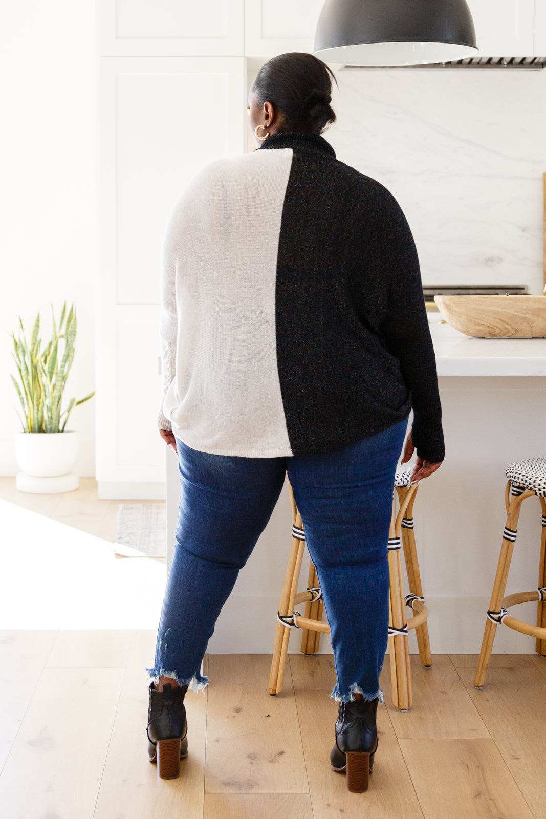 Can't Touch This Sparkle Color Blocked Sweater