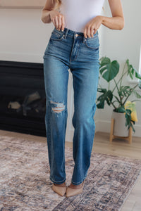 Carrie High Rise Control Top 90's Straight Jeans