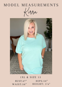 Ombre Stripe V-Neck T in Lime