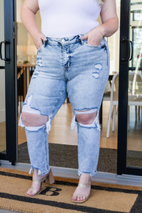 Rizzo High Rise Crop Straight Jeans