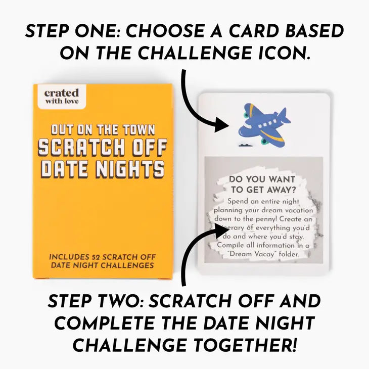 Out on the Town Scratch Off Date Night Cards