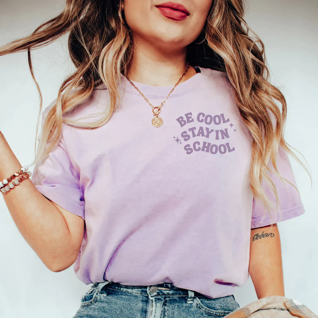 Be Cool Stay in School Graphic Tee